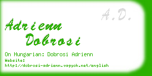 adrienn dobrosi business card